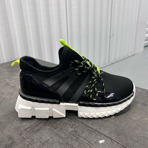 Black and Neon Green Shoes Size 11 never worn